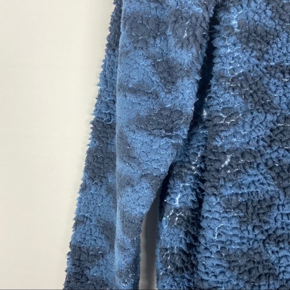 Grizzly Sherpa Navy Sweatshirt Zip Up with Pockets - Picture 7 of 7